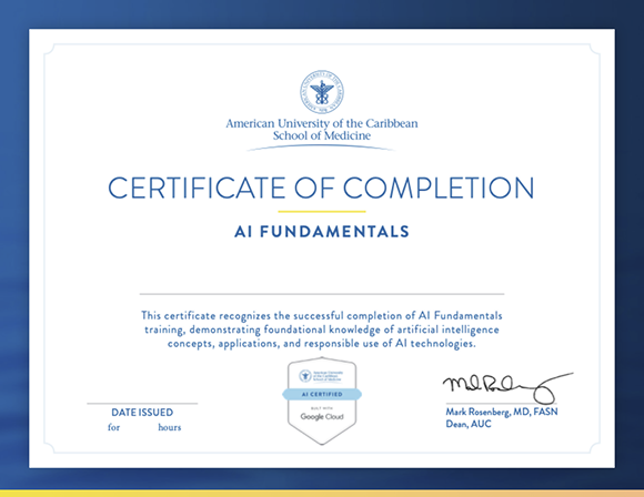 Certificate of Completion